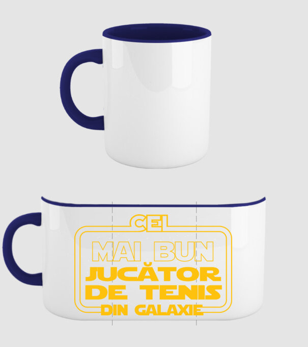 Cel mai bun jucător de tenis din galaxie model albastru închis pe tricou