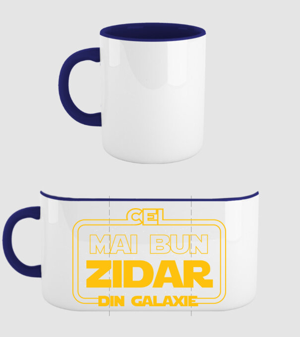 Cel mai bun zidar din galaxie model albastru închis pe tricou