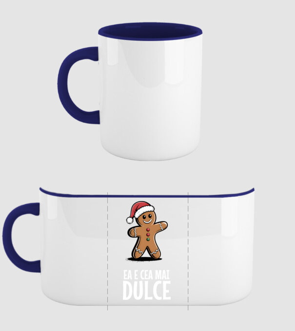 Ea e cea mai dulce Negru model albastru închis pe tricou