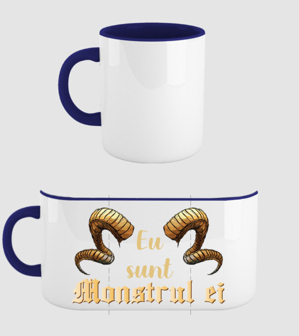 eu sunt monstrul ei model albastru închis pe tricou
