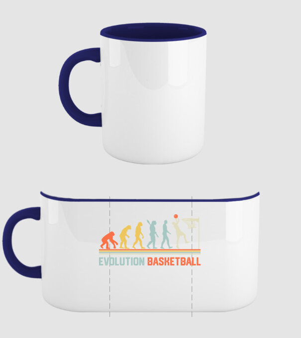 Evolution basketball model albastru închis pe tricou