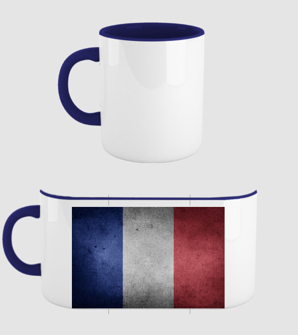 FRANCE model albastru închis pe tricou
