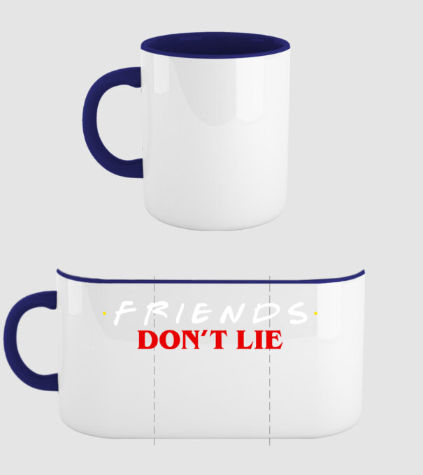 friends dont lie stranger things parody model albastru închis pe tricou