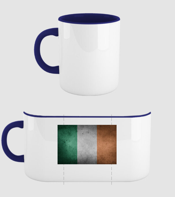 IRELAND model albastru închis pe tricou