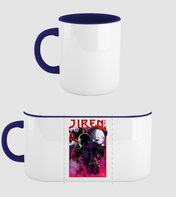 jiren dragonball model albastru închis pe tricou