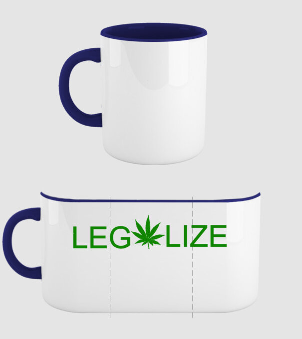 Legalize model albastru închis pe tricou