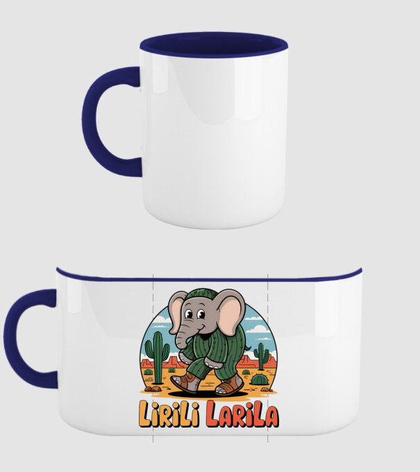 Lirili Larila model albastru închis pe tricou