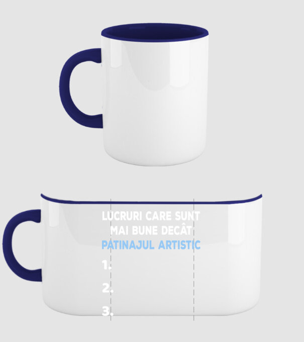 Lucruri care sunt mai bune decât patinajul artistic model albastru închis pe tricou