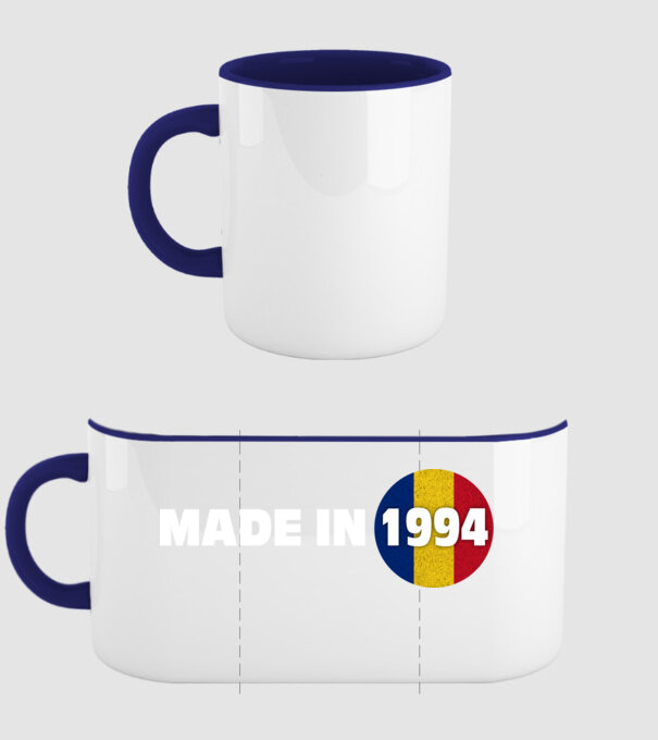 Made in 1994 model albastru închis pe tricou
