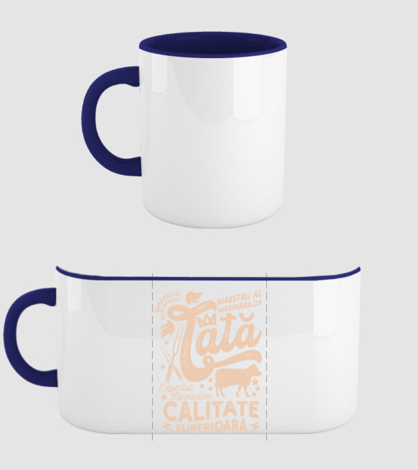 Împăratul grătarului, maestru al marinărilor, expertul cărnurilor - tată - Calitate superioară model albastru închis pe tricou