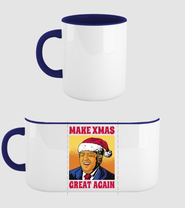 Make Xmas great again model albastru închis pe tricou
