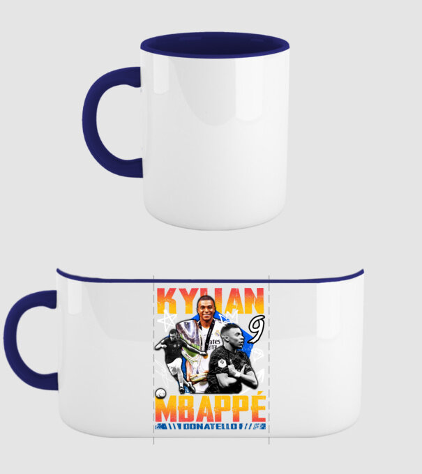 Mbappé tribute model albastru închis pe tricou