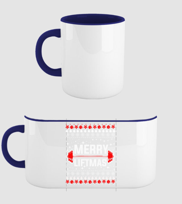 Merry liftmas 1 model albastru închis pe tricou