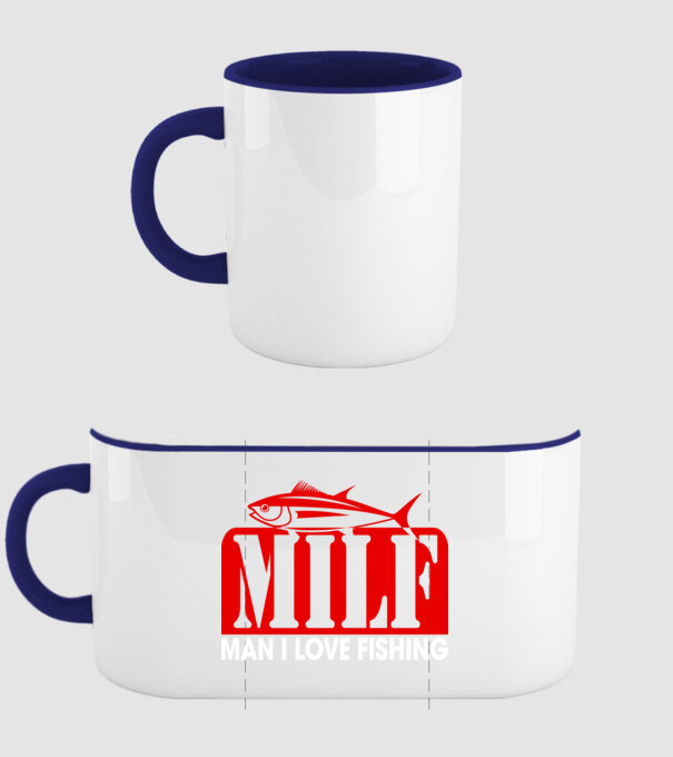 milf model albastru închis pe tricou