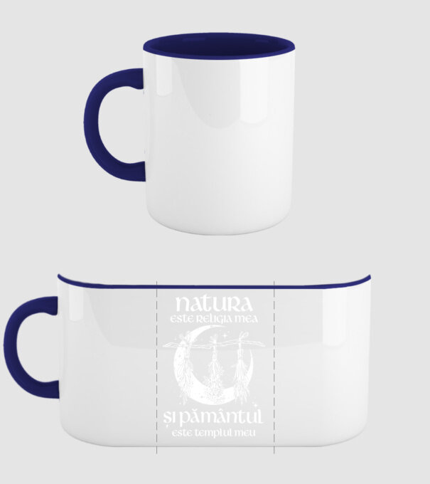 Natura este religia mea model albastru închis pe tricou