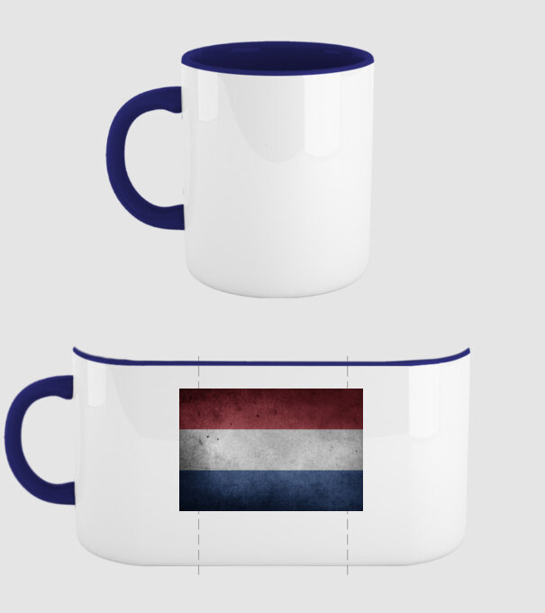 NETHERLANDS model albastru închis pe tricou