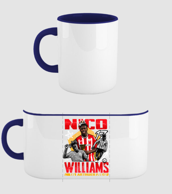 Nico Williams tribute model albastru închis pe tricou