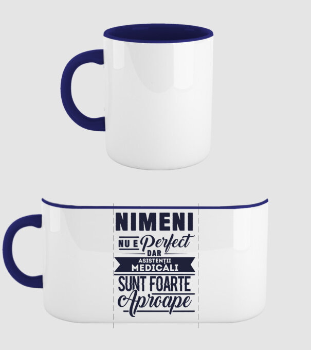 Nimeni nu e perfect, dar asistenții medicali sunt foarte aproape model albastru închis pe tricou