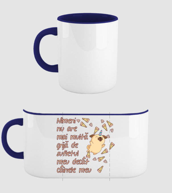 Nimic nu are mai multă grijă de sufletul meu decât câinele meu model albastru închis pe tricou