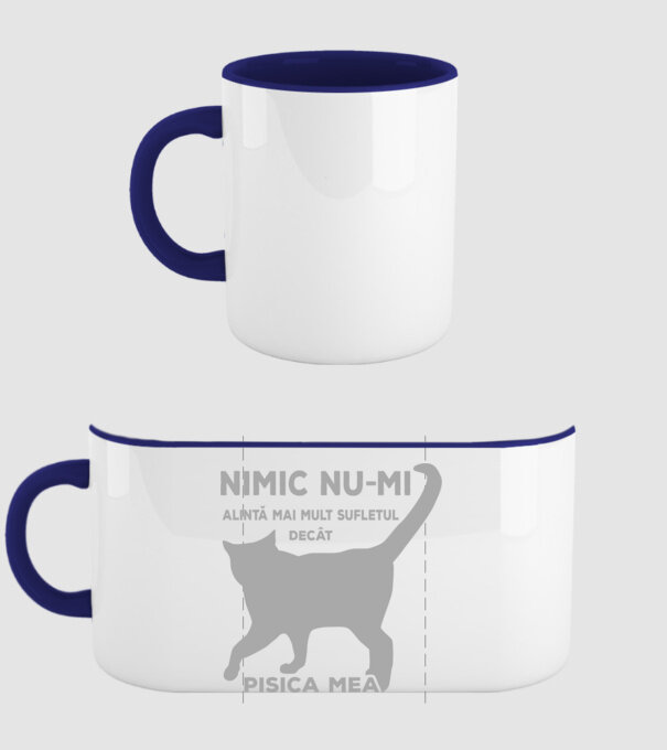 Nimic nu-mi alintă mai mult sufletul decât pisica mea model albastru închis pe tricou