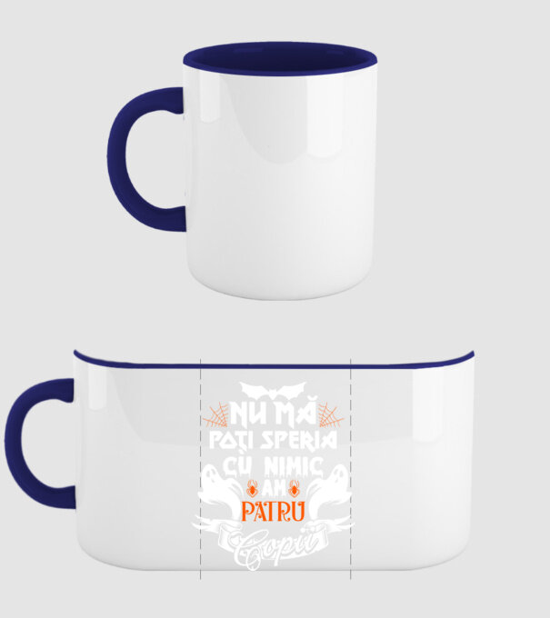 Nu mă poți speria cu nimic ... am patru copii model albastru închis pe tricou