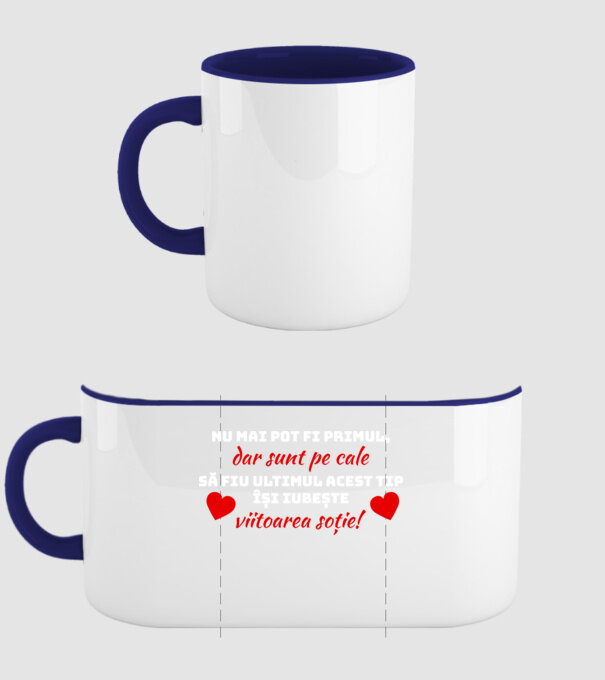 Nu mai pot fi primul dar sunt pe cale să fiu ultimul.. Acest tip își iubește viitoarea soție model albastru închis pe tricou