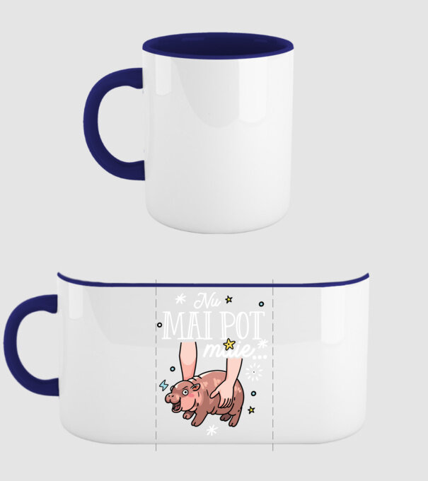 Nu mai pot muie... model albastru închis pe tricou