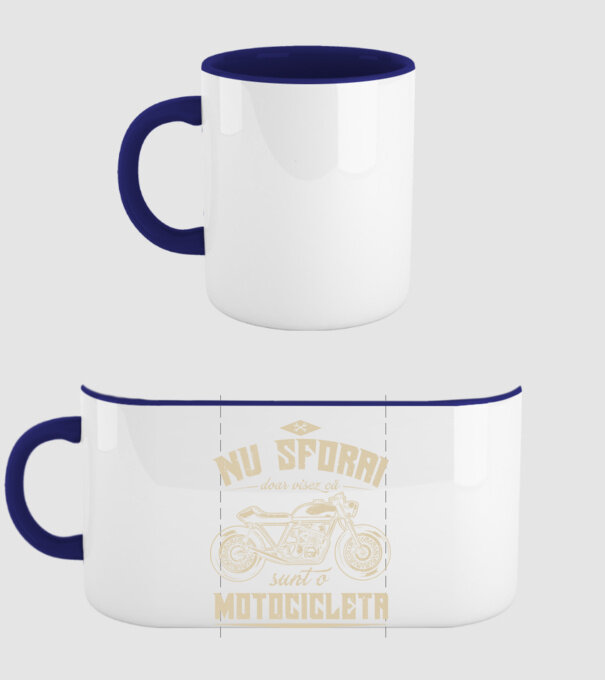 nu sforăi, doar visez că sunt o motocicletă model albastru închis pe tricou