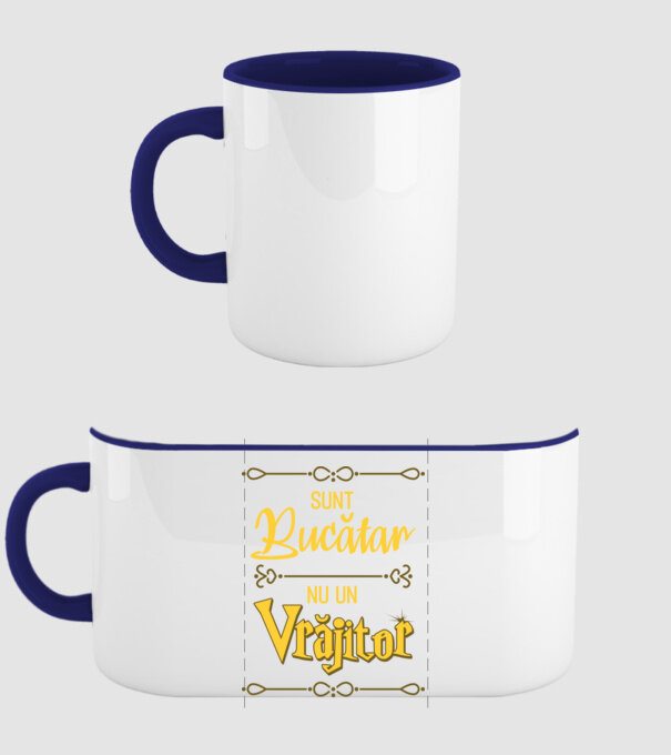 Sunt bucătar, nu un vrăjitor model albastru închis pe tricou