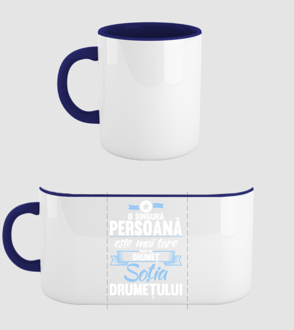 numai o persoană este mai tare decât un amator de drumeții, soția amatorului de drumeții model albastru închis pe tricou