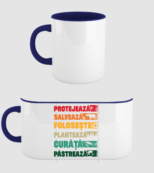 protejează salvează păstrează model albastru închis pe tricou