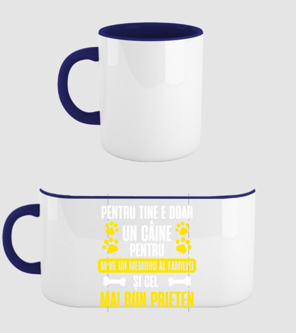 pentru tine e doar un câine, pentru mine un membru al familiei și cel mai bun prieten model albastru închis pe tricou