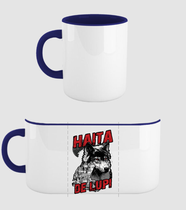 Petrecere de burlac - haită de lupi model albastru închis pe tricou