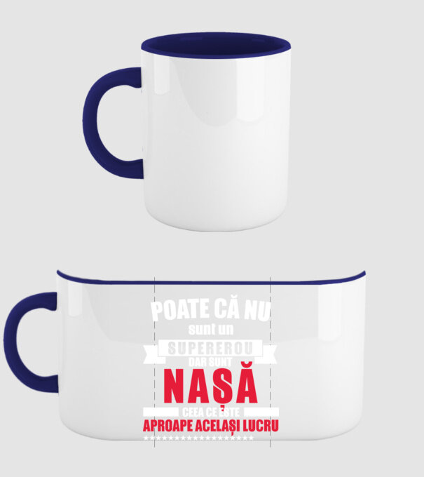 Poate că nu sunt un supererou, dar sunt nașă, ceea ce este aproape același lucru model albastru închis pe tricou