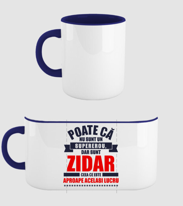 Poate că nu sunt un supererou, dar sunt ZIDAR, ceea ce este aproape același lucru model albastru închis pe tricou
