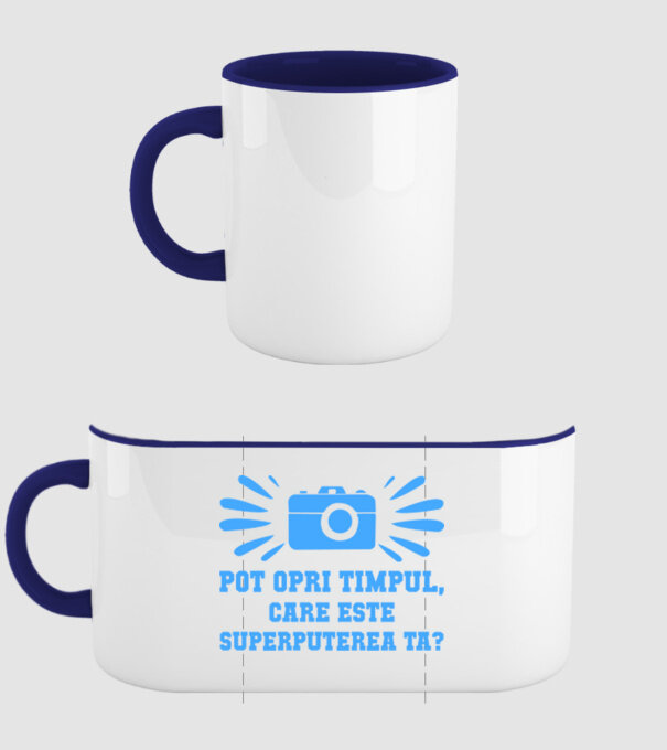 Pot opri timpul, care este superputerea ta? model albastru închis pe tricou