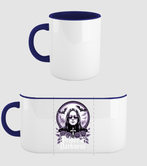Prince of Darkness model albastru închis pe tricou