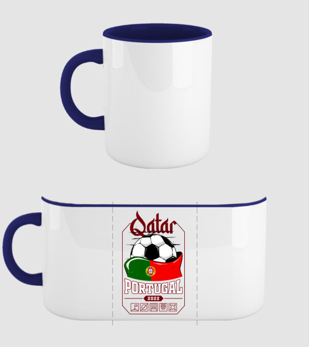 Qatar teams Portugal model albastru închis pe tricou
