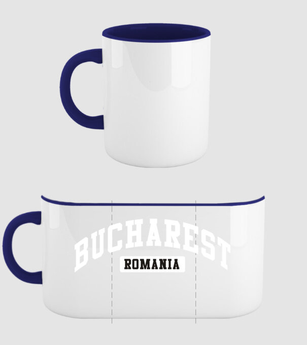 România Bucharest sport model albastru închis pe tricou