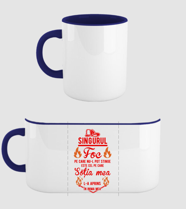 singurul foc pe care nu-l pot stinge este cel pe care soția mea l-a aprins în inima mea model albastru închis pe tricou