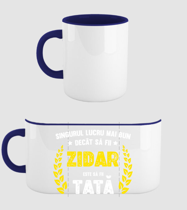 Singurul lucru mai bun decât să fii zidar este să fii tată model albastru închis pe tricou