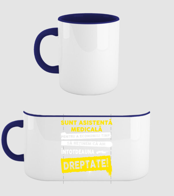 Sunt asistentă medicală, pentru a economisi timp, să reținem că am întotdeauna dreptate! model albastru închis pe tricou