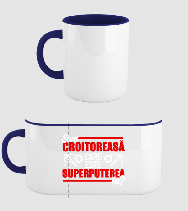 sunt croitoreasă, care este superputerea ta D1995486 model albastru închis pe tricou
