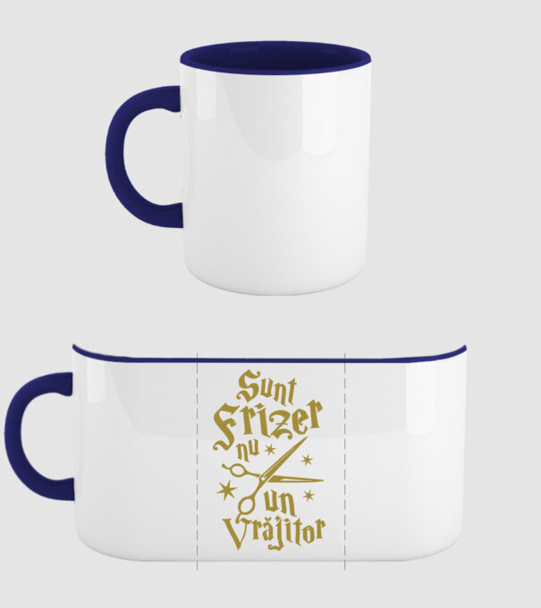 sunt frizer, nu un vrăjitor model albastru închis pe tricou