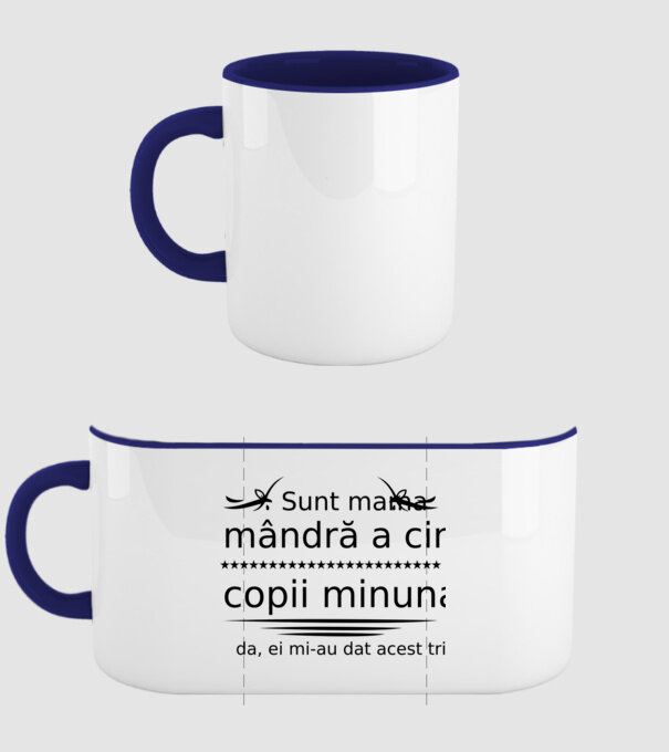 Sunt Mama mândră a cinci copii minunați - da, ei mi-au dat acest tricou model albastru închis pe tricou