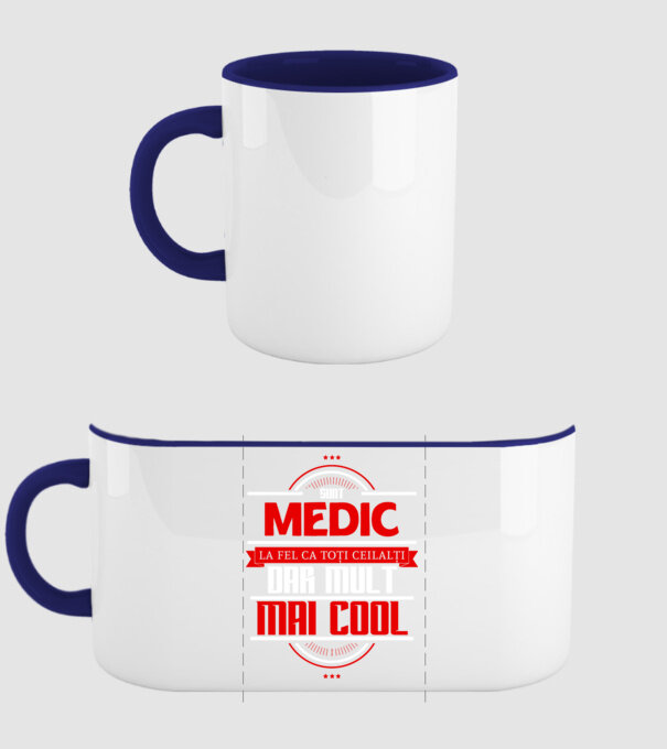 Sunt medic, la fel ca toți ceilalți, dar mult mai cool model albastru închis pe tricou
