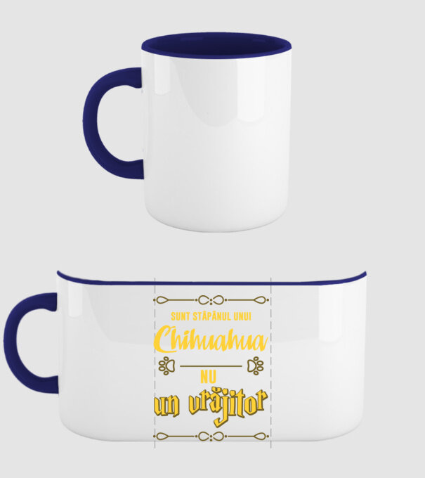 sunt stăpânul unui chihuahua, nu un vrăjitor model albastru închis pe tricou