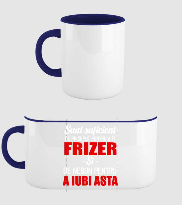 Sunt suficient de priceput pentru a fi FRIZER și suficient de nebun pentru a iubi asta model albastru închis pe tricou