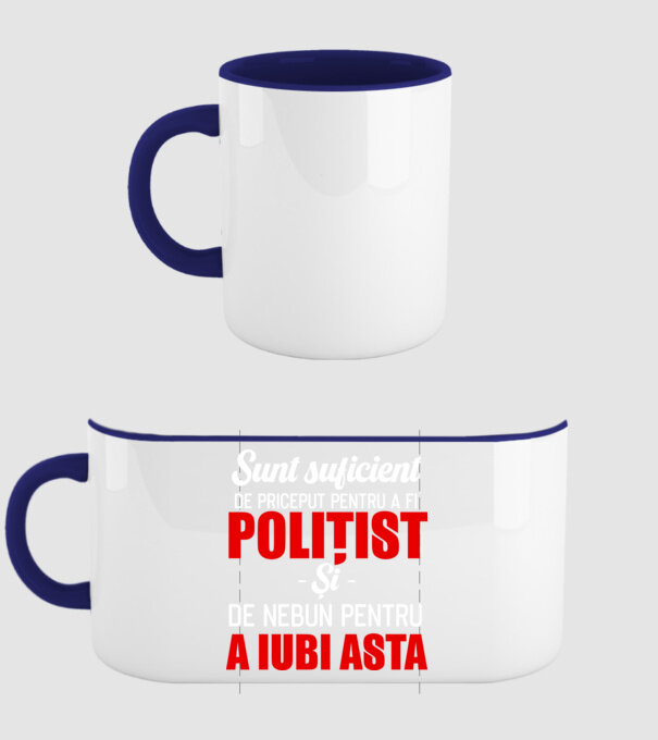 Sunt suficient de priceput pentru a fi POLIȚIST și suficient de nebun pentru a iubi asta model albastru închis pe tricou