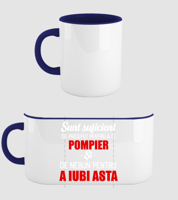 Sunt suficient de priceput pentru a fi POMPIER și suficient de nebun pentru a iubi asta model albastru închis pe tricou